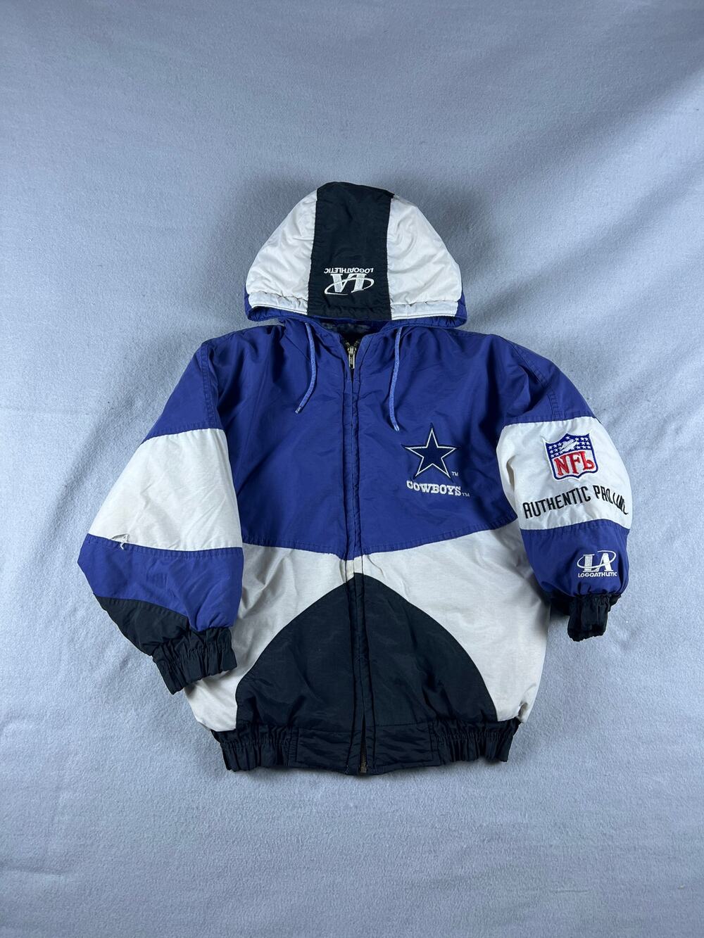 Vintage Dallas Cowboys Puffer Jacket Youth S/8 NFL Proline Logo Athletic Heavy